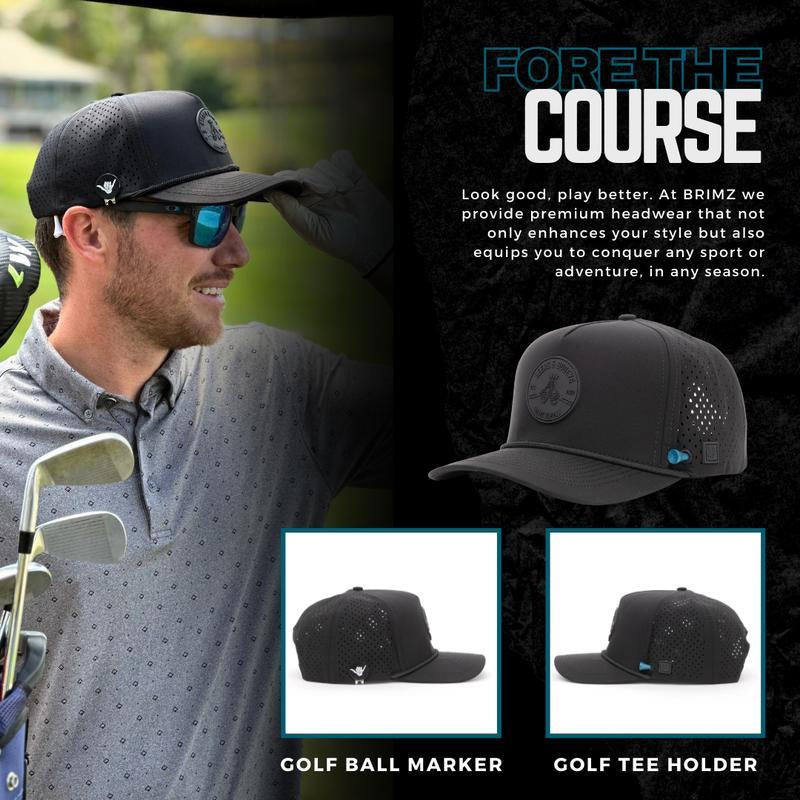 Beers & Bogeys Performance Golf Cap – Ultra-Breathable, Waterproof, and Sweat-Resistant Golf Hat for Maximum Comfort and Style, Includes Magnetic Tee Holder and 70Mm & 83Mm Ball Markers – Classic White Edition for Golfers.