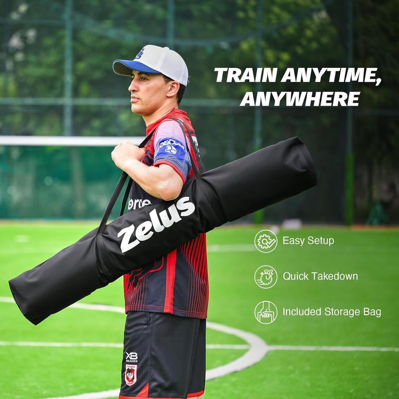 【Springtok】Zelus Football Throwing Net, Quarterback Training Equipment with 5 Target Pockets, Football Practice Throwing Passing Accuracy