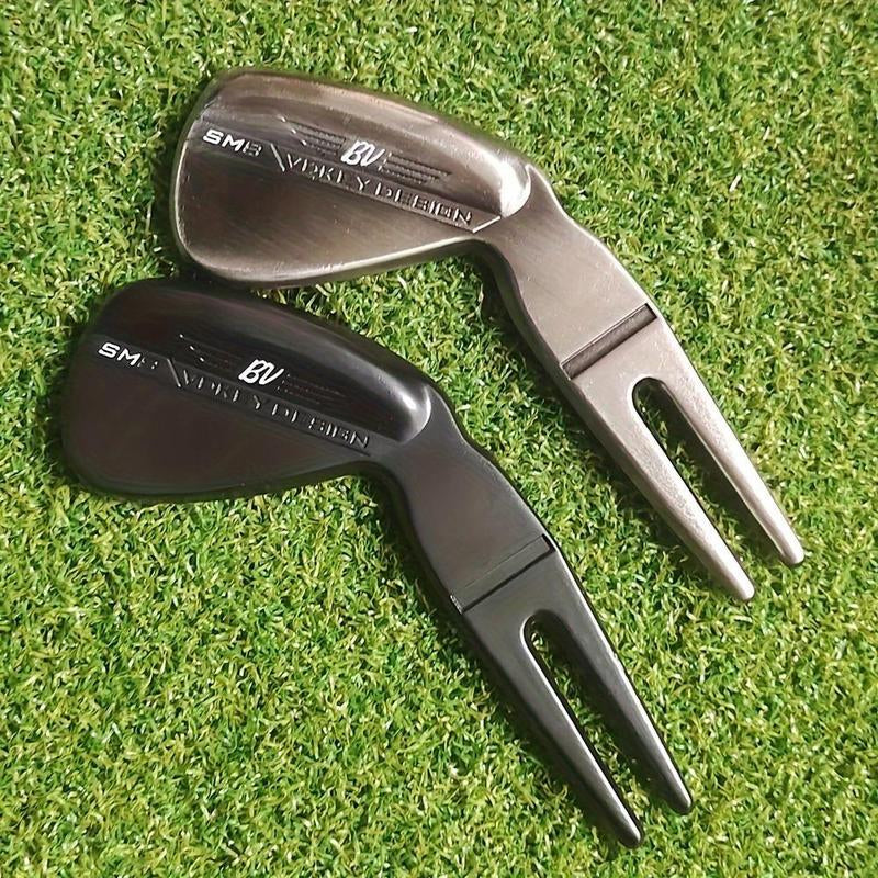 Golf Pitch Mark Tool, 2 Counts/Set Zinc Alloy Golf Pitch Mark Tool, Golf Accessories for Men,Suitable for Enthusiasts, Golf Equipment