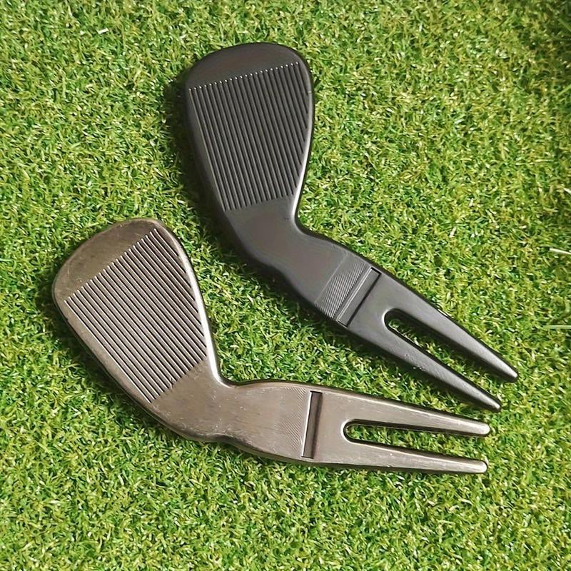 Golf Pitch Mark Tool, 2 Counts/Set Zinc Alloy Golf Pitch Mark Tool, Golf Accessories for Men,Suitable for Enthusiasts, Golf Equipment