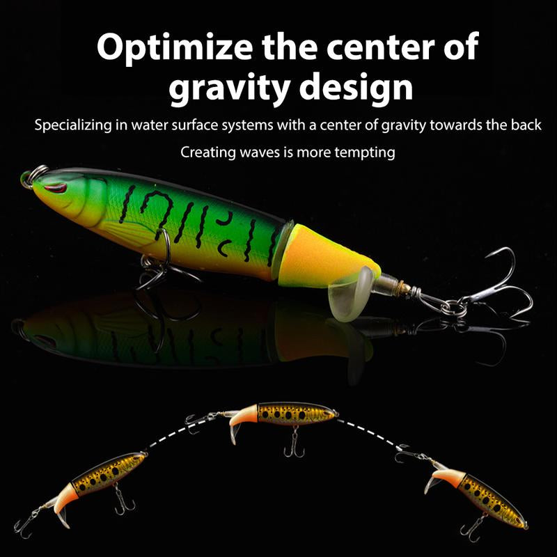 10PCS Artificial Fishing Lure, Simulation Fishing Lure with Hook, Fishing Accessories for Outdoor Fishing Equipment, Whopper Plopper, Swimbaits