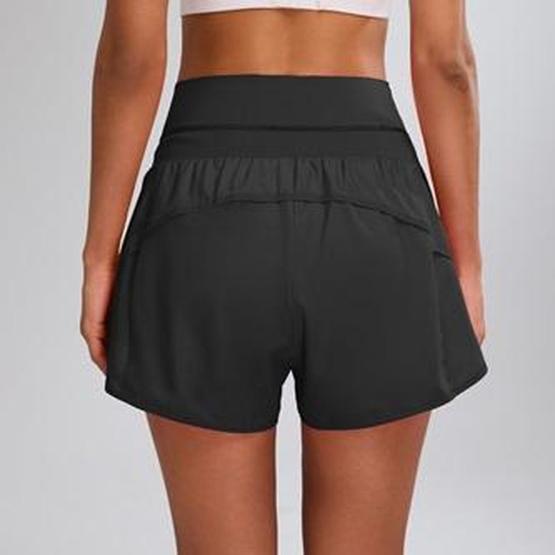 Blooming Jelly Workout Athletic Running Shorts Women'S High Waisted Gym Exercise Shorts with Pocket