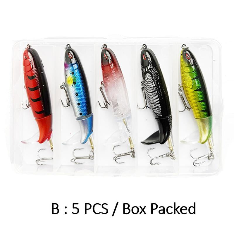 10PCS Artificial Fishing Lure, Simulation Fishing Lure with Hook, Fishing Accessories for Outdoor Fishing Equipment, Whopper Plopper, Swimbaits