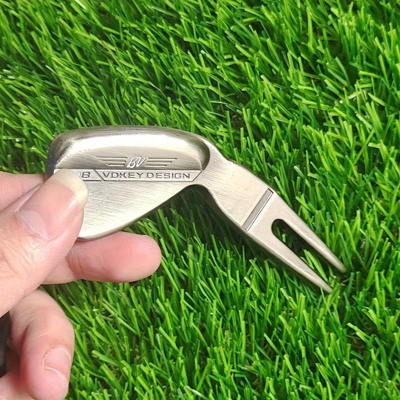 Golf Pitch Mark Tool, 2 Counts/Set Zinc Alloy Golf Pitch Mark Tool, Golf Accessories for Men,Suitable for Enthusiasts, Golf Equipment