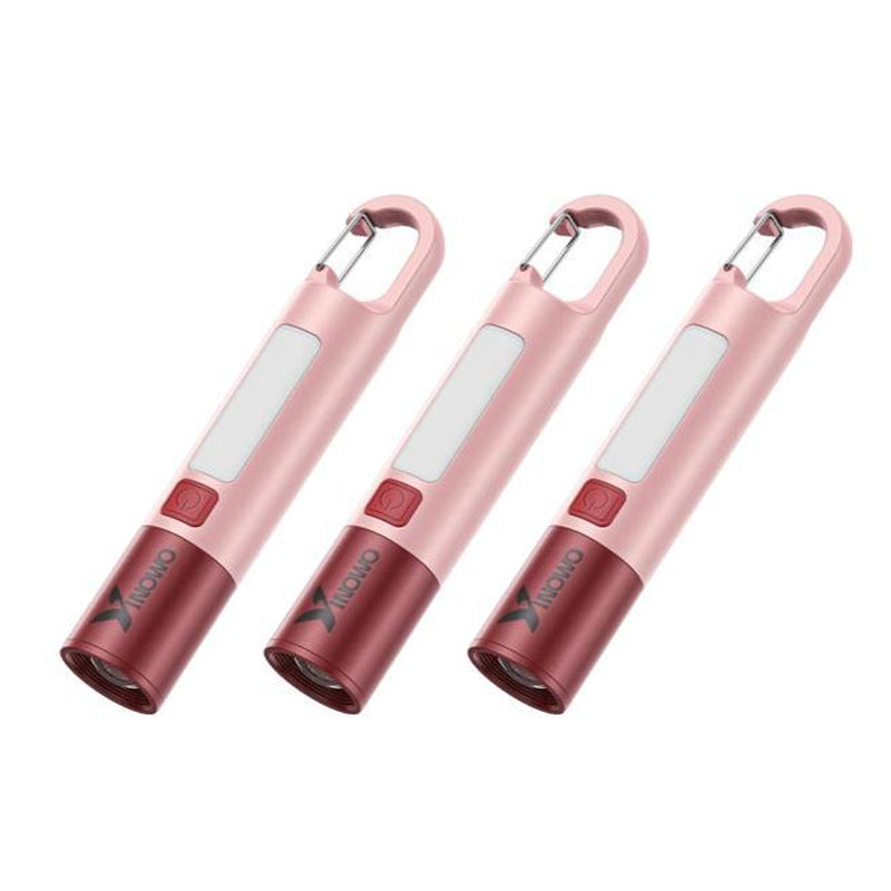 Yinowo IPX5 Waterproof Rechargeable Flashlight with 110 Lumen & 6H Runtime - Type-C Charging 3 Modes Durable for Camping Fishing Emergencies