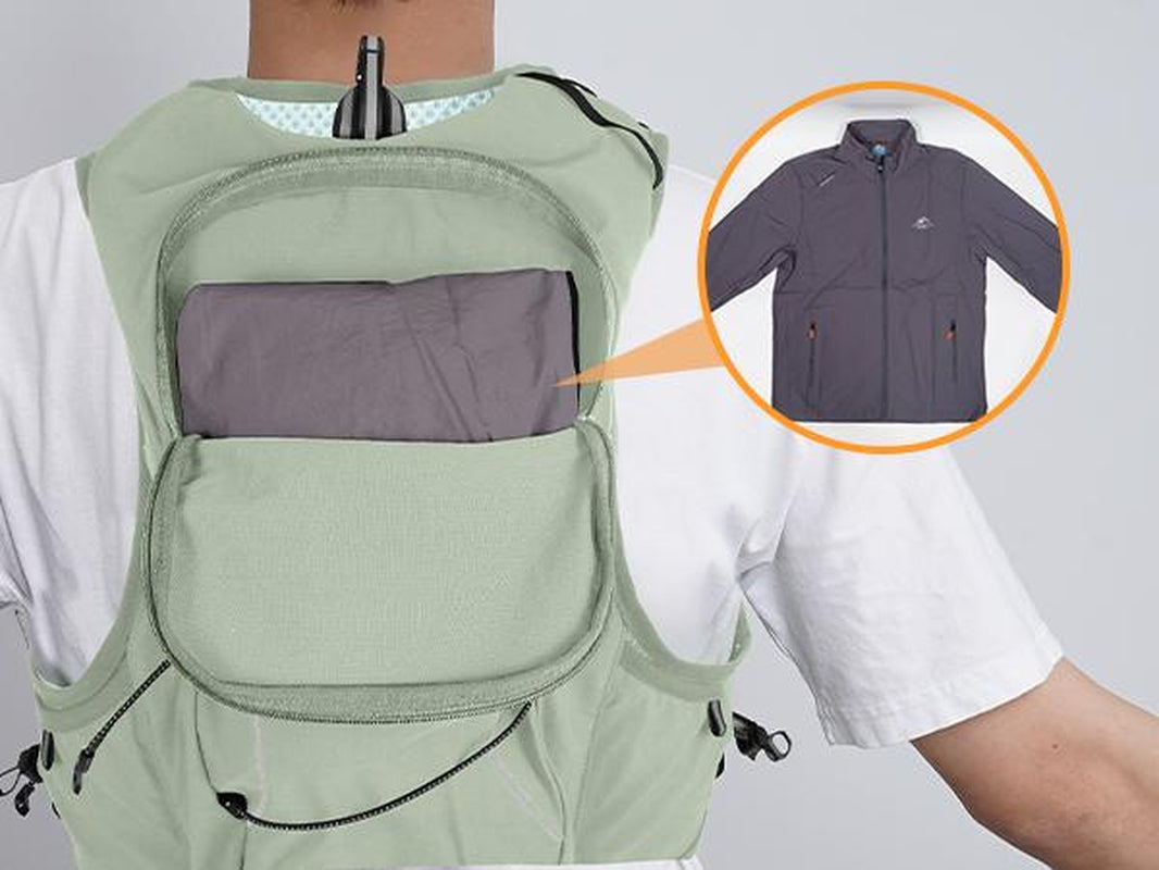 Sportsnew Running Vest for Women Men, Lightweight 10L Hydration Backpack with Waterproof Phone Pocket, 2L Water Bladder or 500Ml Soft Flasks, Breathable Pack for Hiking Trail Running Cycling Marathon