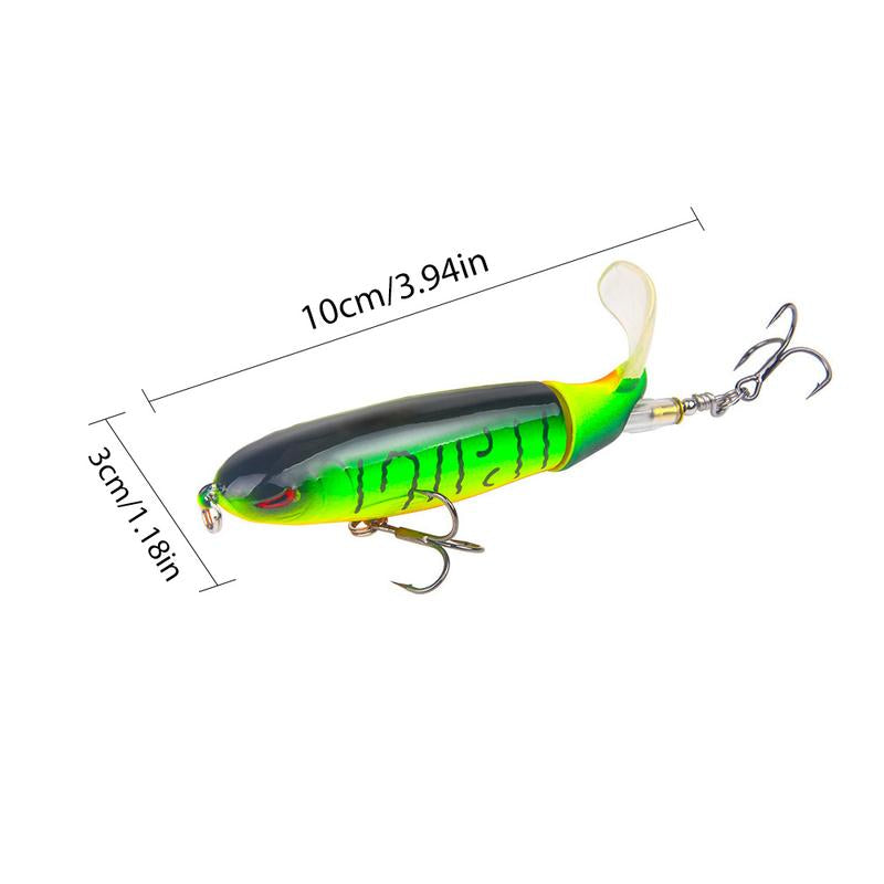 10PCS Artificial Fishing Lure, Simulation Fishing Lure with Hook, Fishing Accessories for Outdoor Fishing Equipment, Whopper Plopper, Swimbaits