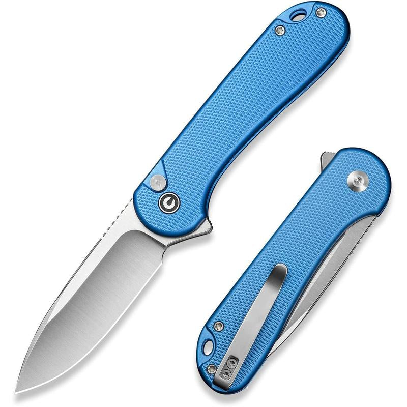 Elementum II Pocket Folding Knife, 2.96" Nitro-V Steel Blade G10 Handle Utility Knife with Deep Carry Pocket Clip for Camping Hiking Hunting C18062P-1