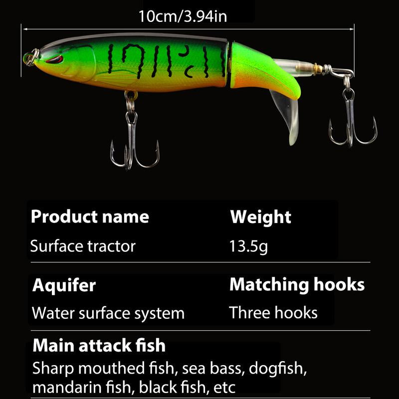 10PCS Artificial Fishing Lure, Simulation Fishing Lure with Hook, Fishing Accessories for Outdoor Fishing Equipment, Whopper Plopper, Swimbaits