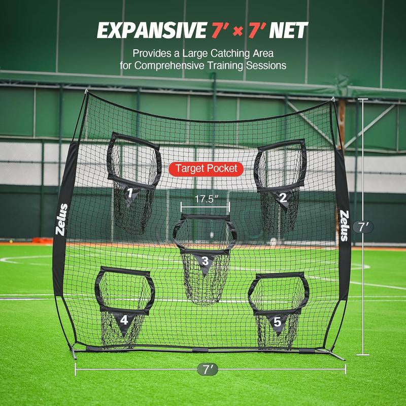 【Springtok】Zelus Football Throwing Net, Quarterback Training Equipment with 5 Target Pockets, Football Practice Throwing Passing Accuracy