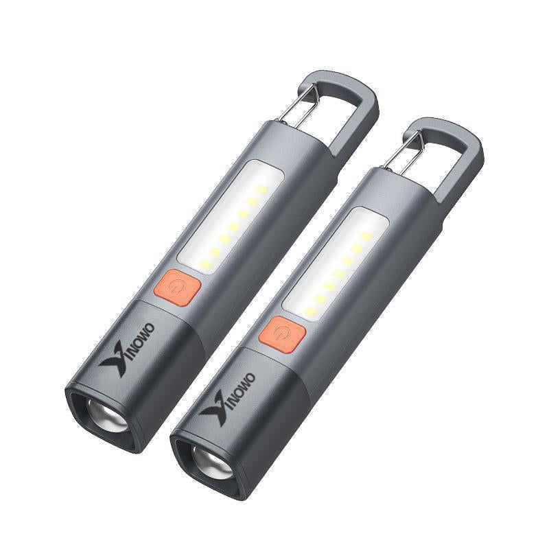 Yinowo IPX5 Waterproof Rechargeable Flashlight with 110 Lumen & 6H Runtime - Type-C Charging 3 Modes Durable for Camping Fishing Emergencies