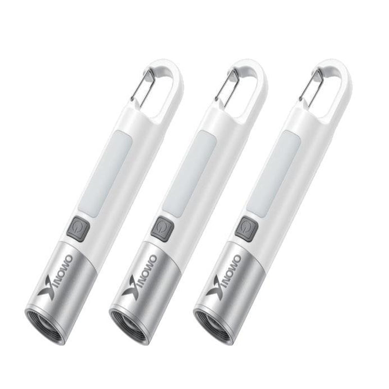 Yinowo IPX5 Waterproof Rechargeable Flashlight with 110 Lumen & 6H Runtime - Type-C Charging 3 Modes Durable for Camping Fishing Emergencies