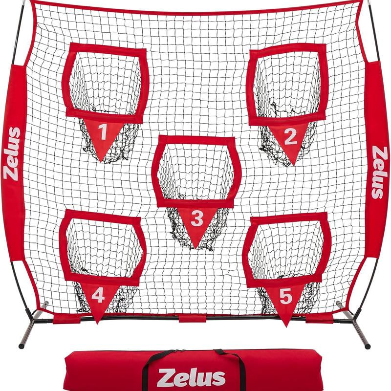 【Springtok】Zelus Football Throwing Net, Quarterback Training Equipment with 5 Target Pockets, Football Practice Throwing Passing Accuracy