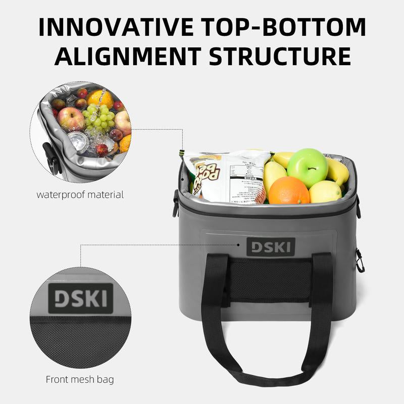 Lunch Bag Cooler,Lightweight Durable Leakproof,For Work,School,Outdoor Foldable,Leak Proof,Suitable for Beach,Camping,Kayaking,Fishing,Group Lunch