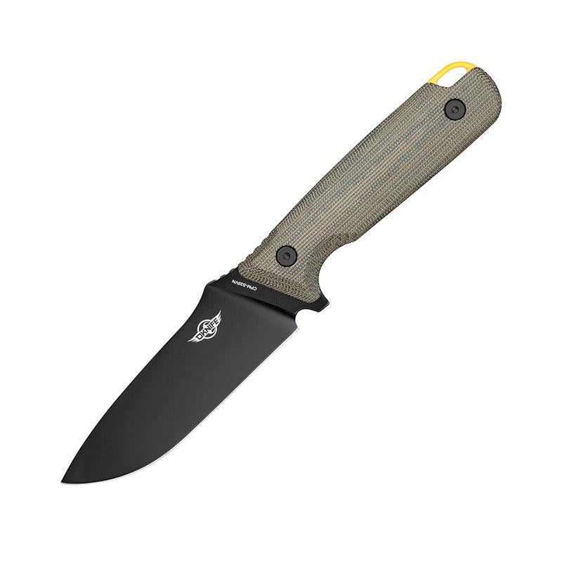OKNIFE Fortitude 2 Full Tang Chef Knife with Leather Belt Sheath | Micarta Handle | Camping