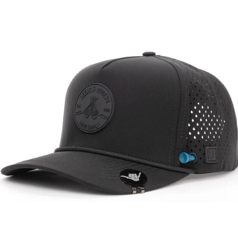 Beers & Bogeys Performance Golf Cap – Ultra-Breathable, Waterproof, and Sweat-Resistant Golf Hat for Maximum Comfort and Style, Includes Magnetic Tee Holder and 70Mm & 83Mm Ball Markers – Classic White Edition for Golfers.
