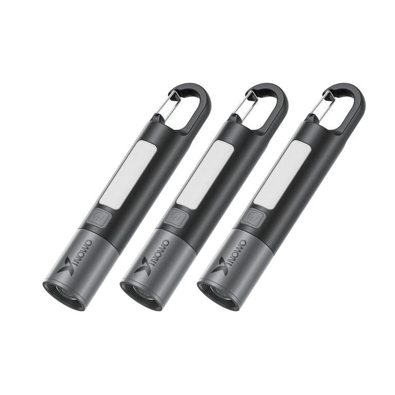 Yinowo IPX5 Waterproof Rechargeable Flashlight with 110 Lumen & 6H Runtime - Type-C Charging 3 Modes Durable for Camping Fishing Emergencies