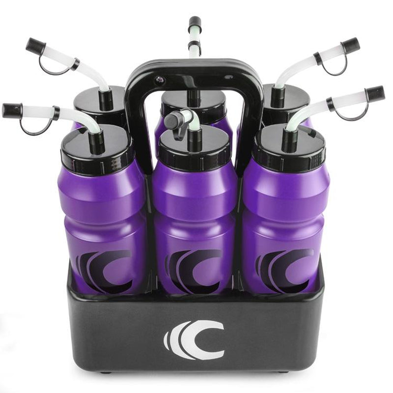 Cannon Sports 1 Liter Sports Water Bottle, Bpa-Free, 34 Oz Capacity, Large Mouth, 2 Lids (Straw and Squeeze) with Carrier, Great for Helmet Sports Such as Hockey, Lacrosse, Football, Boxing