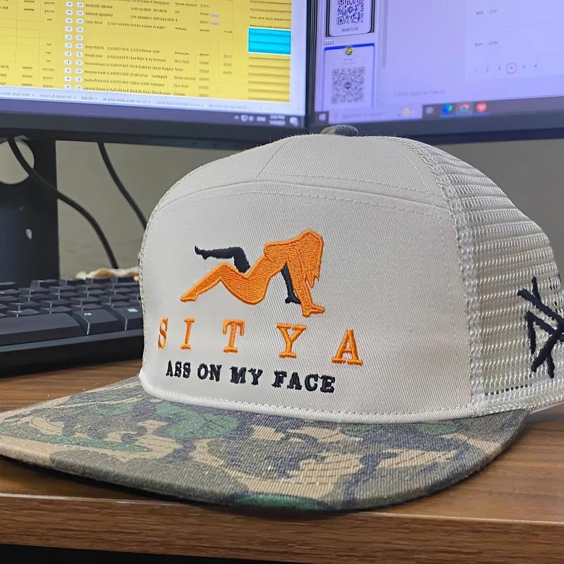 Sitya Trucker Hat by Mad Hatter Company – Trendy & Comfortable Snapback Cap, Ideal for Fishing, Hunting, and Everyday Streetwear