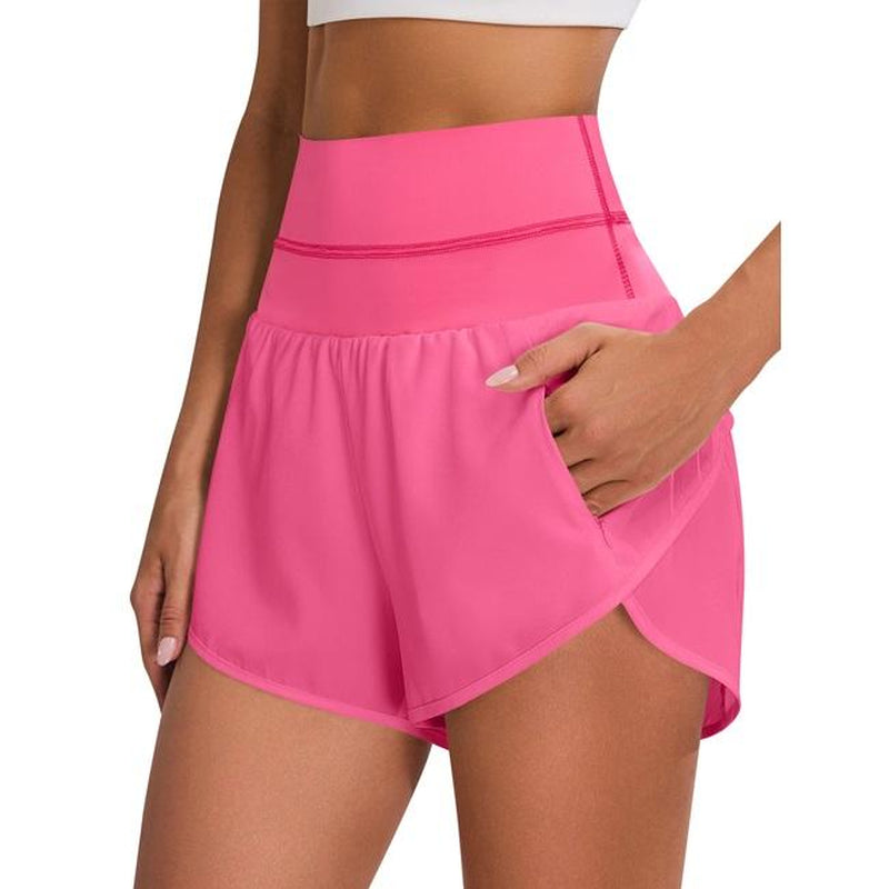 Blooming Jelly Workout Athletic Running Shorts Women'S High Waisted Gym Exercise Shorts with Pocket