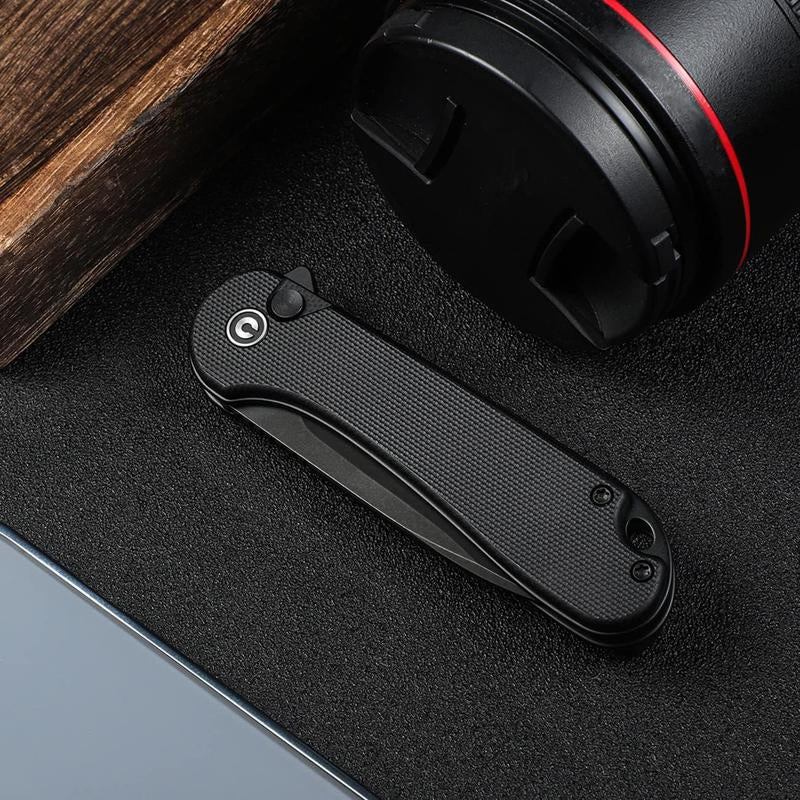 Elementum II Pocket Folding Knife, 2.96" Nitro-V Steel Blade G10 Handle Utility Knife with Deep Carry Pocket Clip for Camping Hiking Hunting C18062P-1