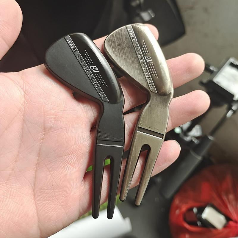 Golf Pitch Mark Tool, 2 Counts/Set Zinc Alloy Golf Pitch Mark Tool, Golf Accessories for Men,Suitable for Enthusiasts, Golf Equipment