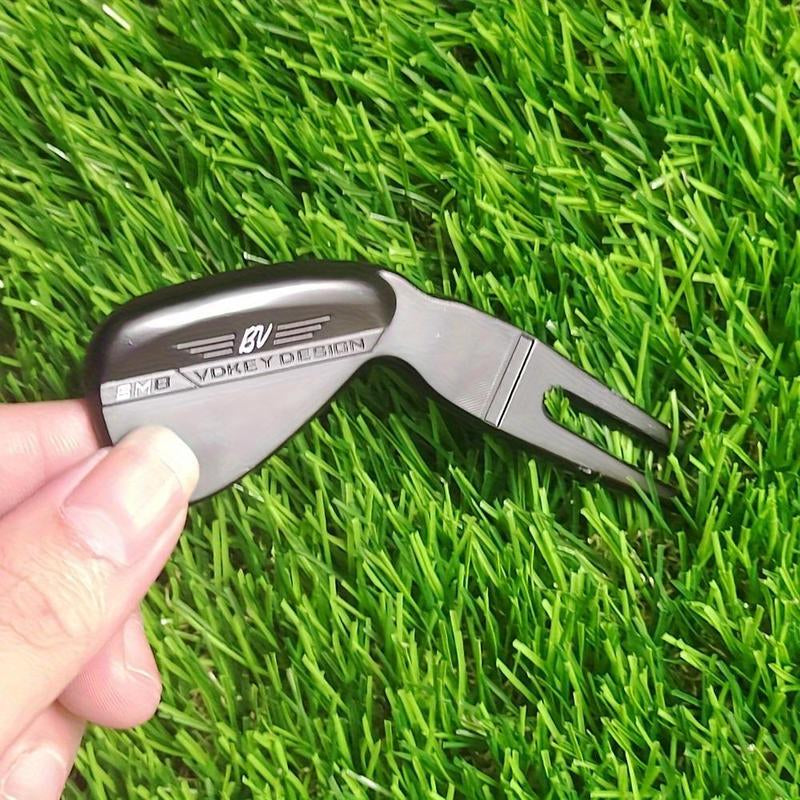 Golf Pitch Mark Tool, 2 Counts/Set Zinc Alloy Golf Pitch Mark Tool, Golf Accessories for Men,Suitable for Enthusiasts, Golf Equipment
