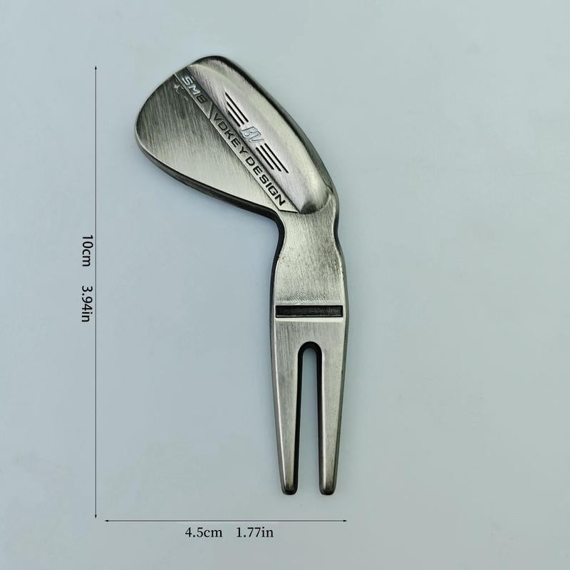 Golf Pitch Mark Tool, 2 Counts/Set Zinc Alloy Golf Pitch Mark Tool, Golf Accessories for Men,Suitable for Enthusiasts, Golf Equipment