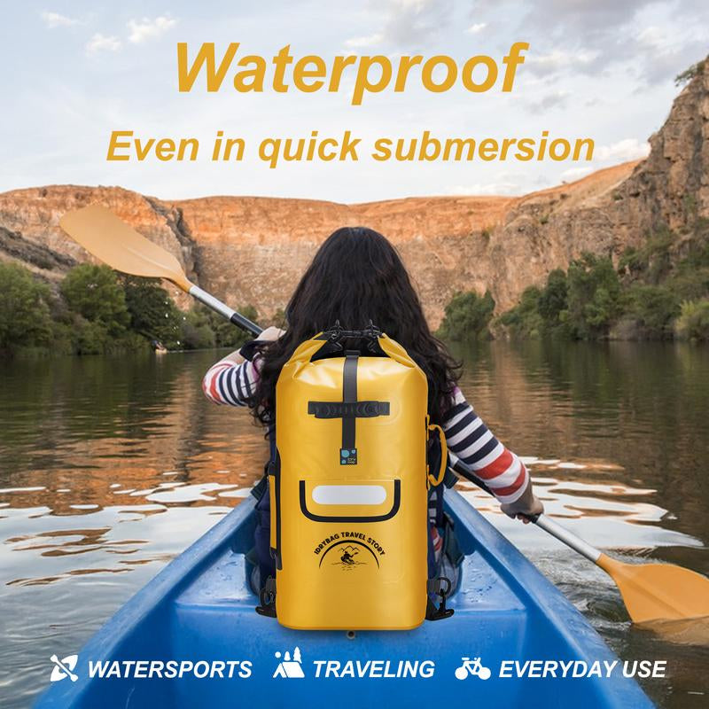 Floating Waterproof Roll-Top Dry Bag Backpack 20L/30L/40L, Waterproof Floating Dry Bags for Men, Kayak Sack,With 2L Small Dry Bag