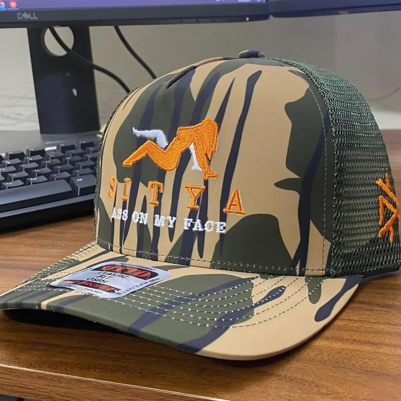 Sitya Trucker Hat by Mad Hatter Company – Trendy & Comfortable Snapback Cap, Ideal for Fishing, Hunting, and Everyday Streetwear
