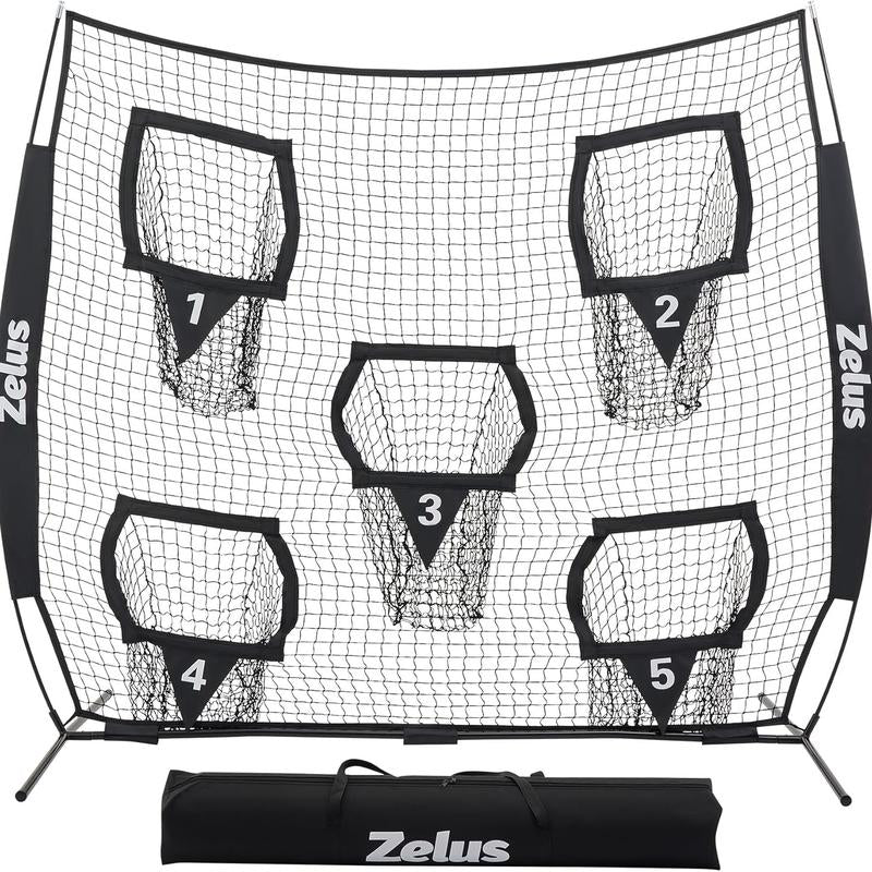 【Springtok】Zelus Football Throwing Net, Quarterback Training Equipment with 5 Target Pockets, Football Practice Throwing Passing Accuracy