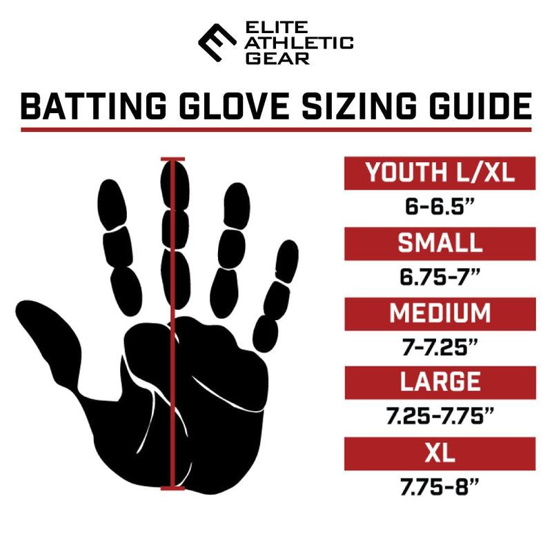 Black Ice Cream Batting Gloves
