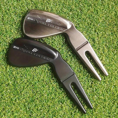 Golf Pitch Mark Tool, 2 Counts/Set Zinc Alloy Golf Pitch Mark Tool, Golf Accessories for Men,Suitable for Enthusiasts, Golf Equipment