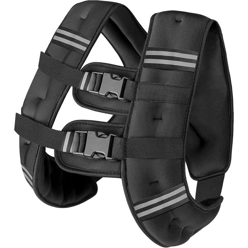APEXUP Weighted Vest with 5Lbs/10Lbs/15Lbs/20Lbs/25Lbs/30Lbs Weights and Reflective Stripe, Weight Vest Men Women for Workout, Strength Training, Running