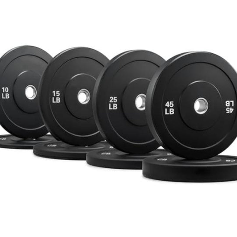 【Springtok】Zelus Weight Plate Set, Twin 2" Bumper Plates, Olympic Weight Set with Rubber Barbell Dumbbell Plates Stainless Steel Inserts for Pro or Home Gyms