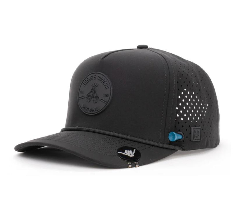 Beers & Bogeys Performance Golf Cap – Ultra-Breathable, Waterproof, and Sweat-Resistant Golf Hat for Maximum Comfort and Style, Includes Magnetic Tee Holder and 70Mm & 83Mm Ball Markers – Classic White Edition for Golfers.