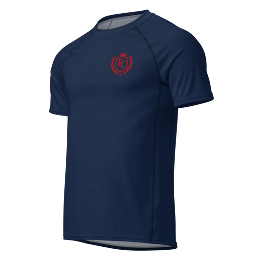 All-Over Print Men's Recycled Short Sleeve Rash Guard