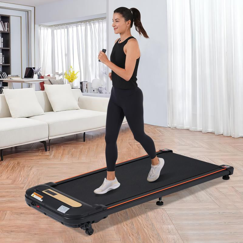 Walking Pad under Desk Treadmill for Home Office -2.5HP Walking Treadmill 0.5-4MPH 300LBS Capacity Treadmill for Walking Running