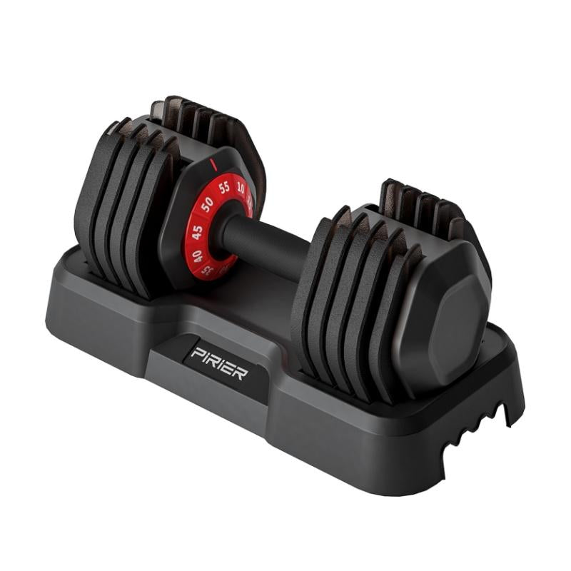Adjustable Dumbbell 55LB Single Dumbbell 10 Weight Options Dumbbell Anti-Slip Metal Handle, Perfect for Home Gym Exercise Equipment