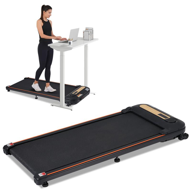 Walking Pad under Desk Treadmill for Home Office -2.5HP Walking Treadmill 0.5-4MPH 300LBS Capacity Treadmill for Walking Running