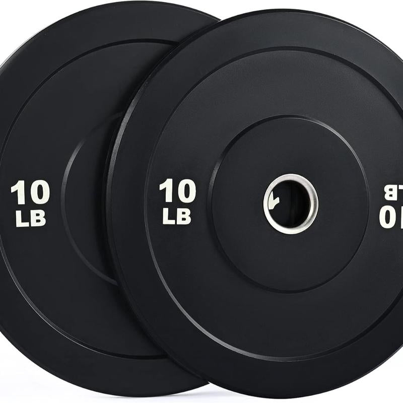 【Springtok】Zelus Weight Plate Set, Twin 2" Bumper Plates, Olympic Weight Set with Rubber Barbell Dumbbell Plates Stainless Steel Inserts for Pro or Home Gyms