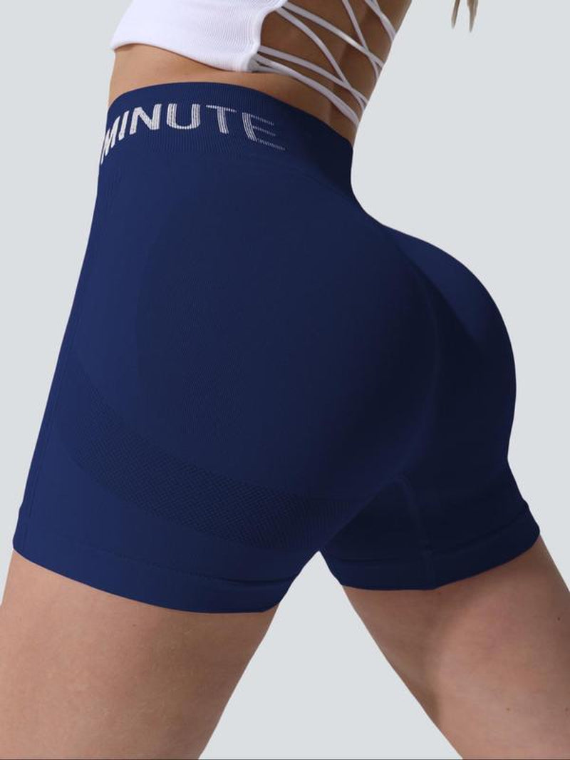 Women'S Seamless Sports Shorts, Breathable Comfortable High Waist Skinny Shorts, Ladies Sportswear for Gym Workout Cycling, Gym Clothes Women